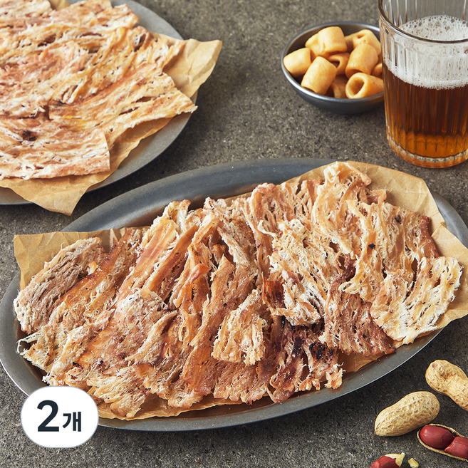 리프레쉬 부드러운 맥반석 오징어채, 2개, 250g