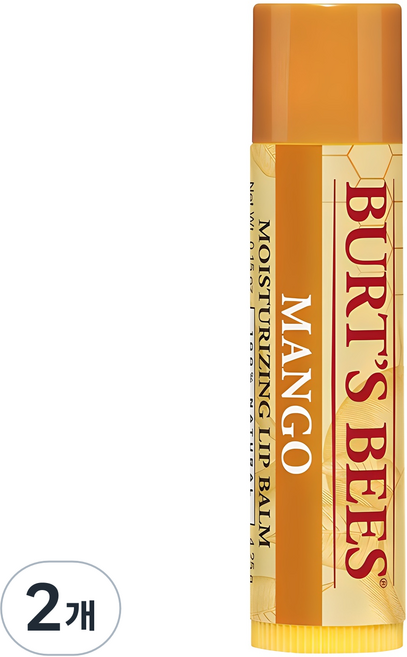 버츠비 모이스춰라이징 립밤, 망고, 4.25g, 2개