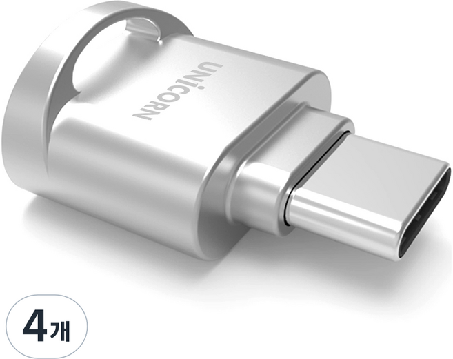 UNiCORN Type-C OTG TF MicroSD 讀卡機, 4個