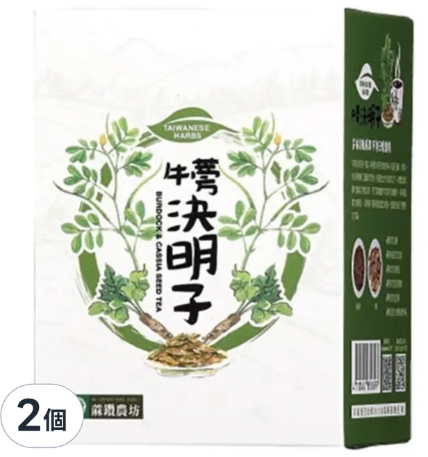 蔴鑽農坊 牛蒡決明子袋茶, 2個, 15個裝, 3.5g