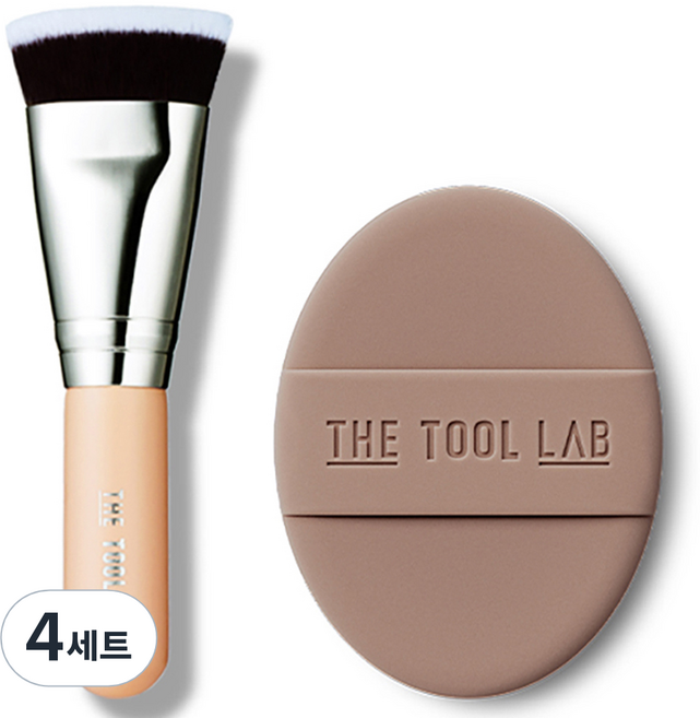 더툴랩 초밀착 핏팅 듀오 퍼프 세트, 촉촉, 4세트