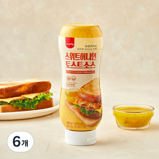 삼립 스위트어니언 토스트소스, 500g, 6개
