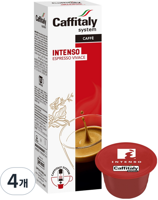 카피탈리 에카페 인텐소 캡슐커피, 8g, 10개입, 4개