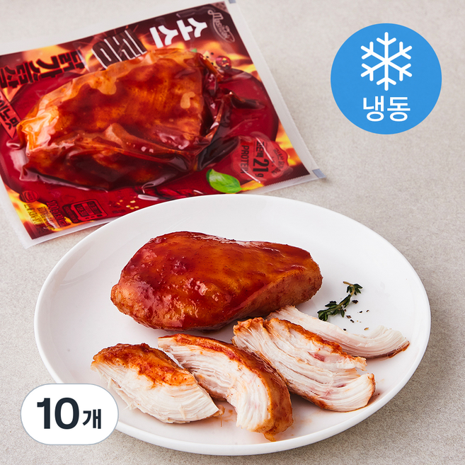 맛있닭 소스 통 닭가슴살 볼케이노맛 (냉동), 100g, 5개입, 2개