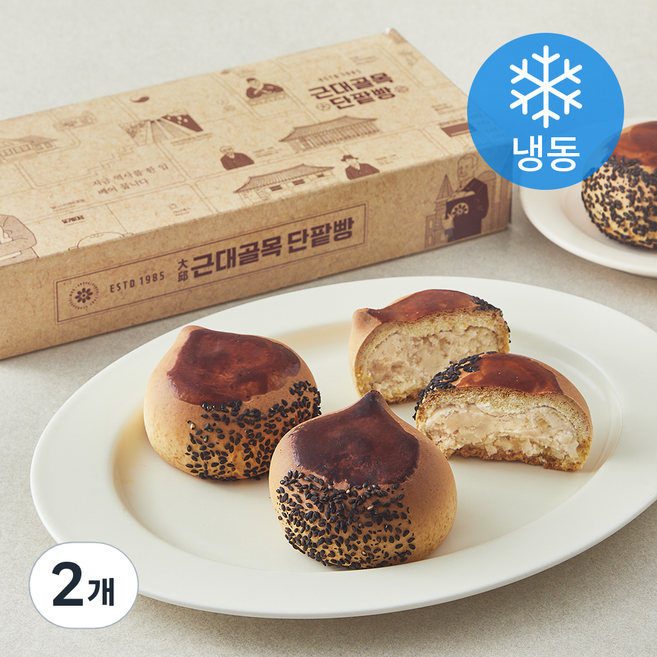 근대골목단팥빵 왕밤빵 (냉동), 95g, 4개입, 2개