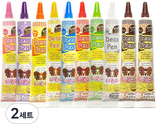 초코 데코펜, 200g, 2세트