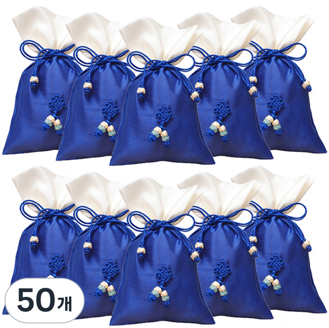 包裝網 傳統福袋 基本款 小, 17 海藍色, 50個