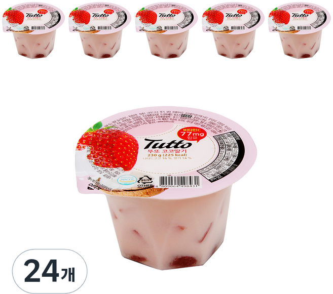 뚜또 코코딸기 푸딩, 230g, 24개