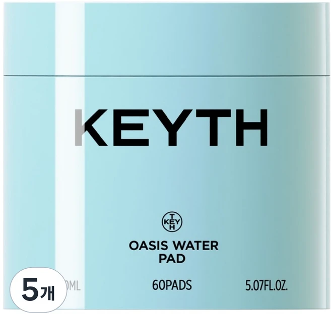 KEYTH 트루드 키스 오아시스 워터 패드 150ml, 5개, 60개입 - 쿠팡