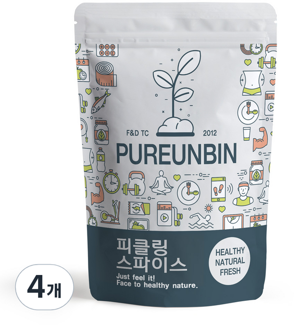 푸른빈 피클링 스파이스, 4개, 500g