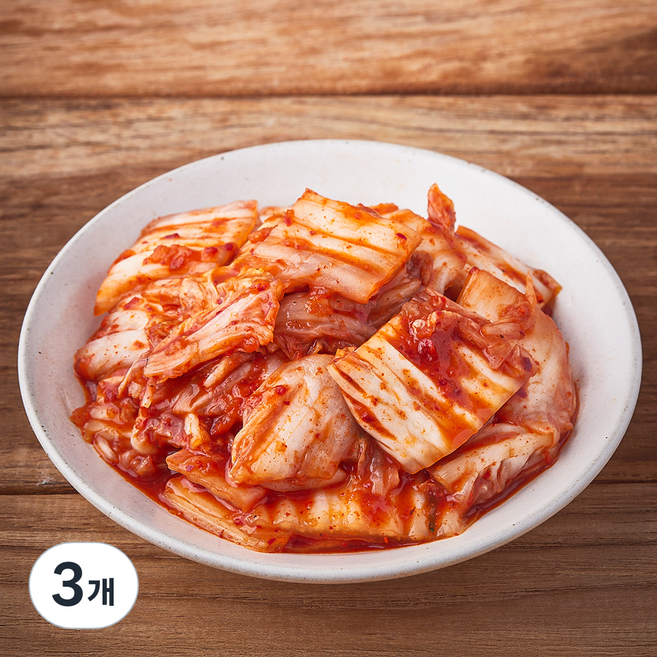 금자네 매운 실비 썰은 배추김치, 500g, 3개