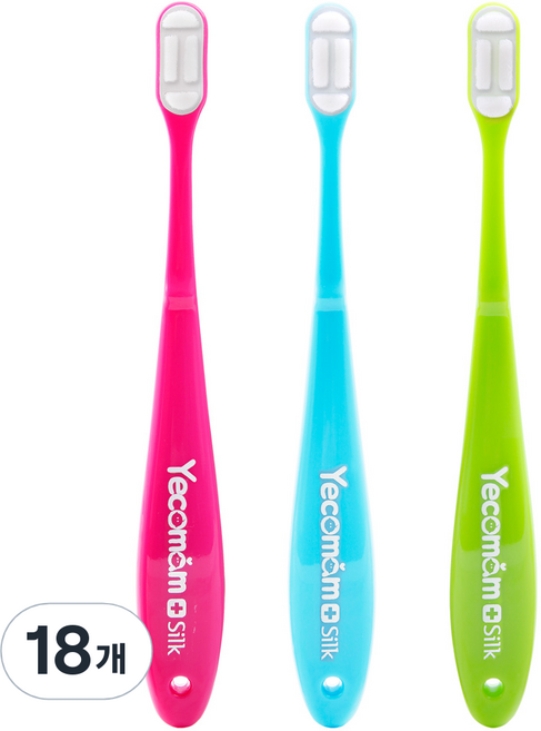예꼬맘 실크 어린이 칫솔 2단계, 랜덤발송, 1개입, 18개