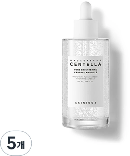 스킨1004 마다가스카르 센텔라 톤 브라이트닝 캡슐 앰플, 100ml, 5개 - 쿠팡