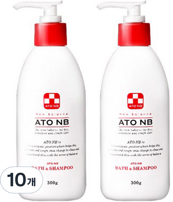 아토엔비 바스 엔 샴푸 유아 올인원클렌저, 300g, 10개
