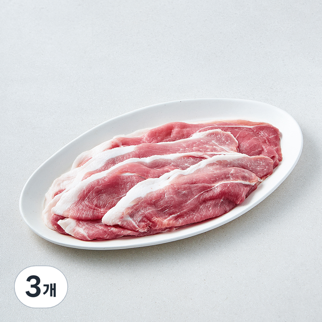 도드람한돈 무항생제 인증 앞다리 불고기용 (냉장), 3개, 500g