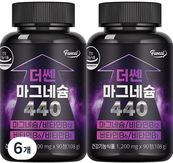 퍼니트 더쎈 마그네슘 440 108g, 90정, 6개