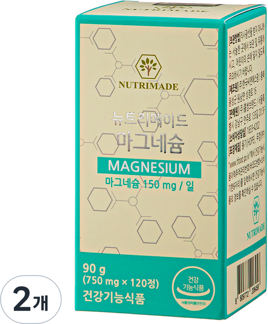 Nutrimade 鎂, 2個, 120錠