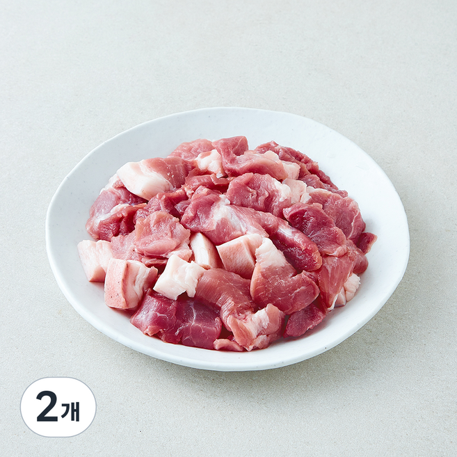 파머스팩 제주 흑돼지 미박 앞다리 찌개용 (냉장), 2개, 500g