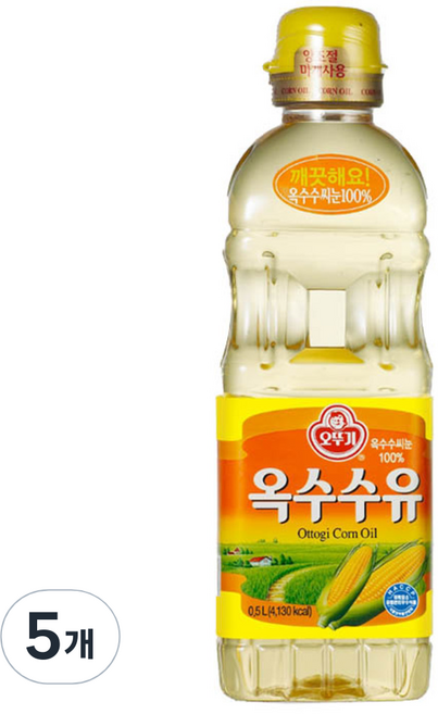 OTOKI 不倒翁 玉米油, 500ml, 5個