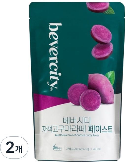베버시티 자색고구마 페이스트, 1kg, 1개입, 2개