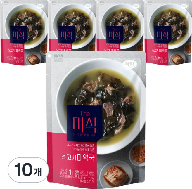 더미식 소고기 미역국, 350g, 10개