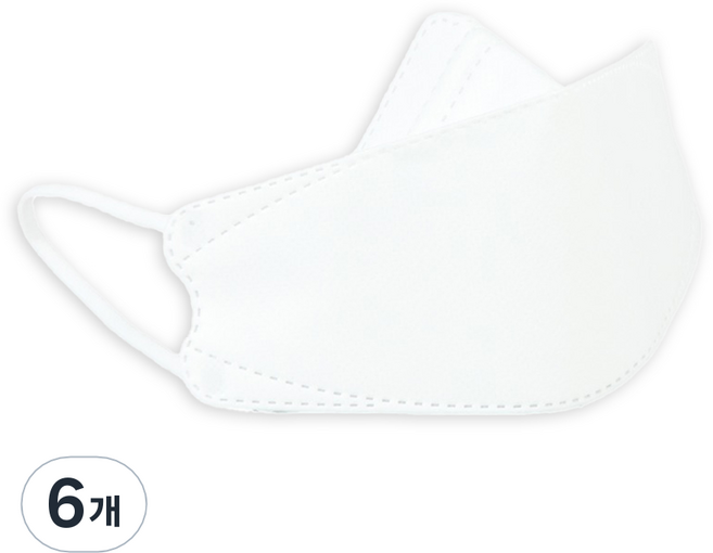 미담마스크 자외선 차단 마스크, 화이트, 6개, 20개입