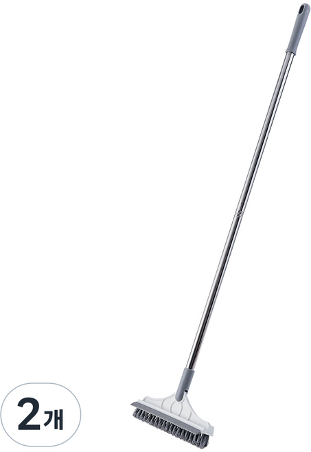 comet 3合1多功能長柄站立式地板清潔刷, 白色, 2個
