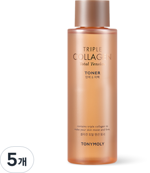 토니모리 트리플 콜라겐 토탈 텐션 토너, 5개, 200ml
