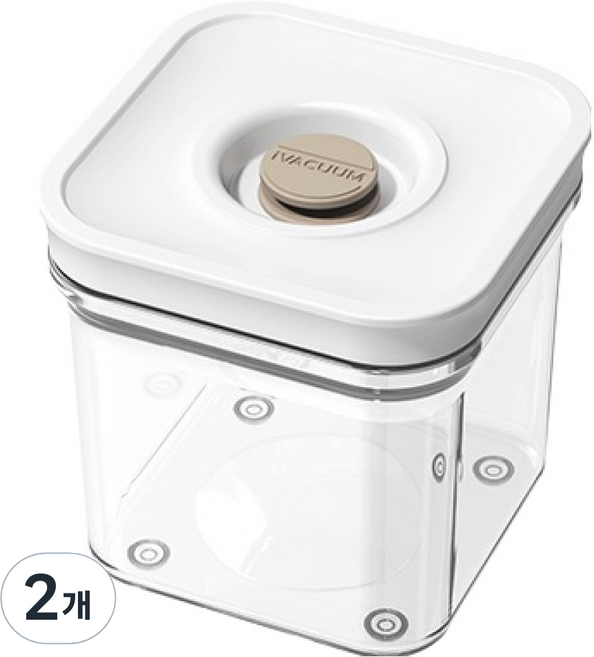 로이첸 아이바큠 진공용기 레귤러 600ml, 2개, 단품