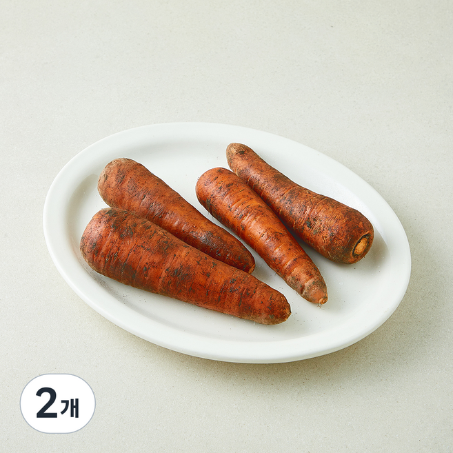 못생겨도 맛있는 친환경 당근, 1kg, 2개, 1개입