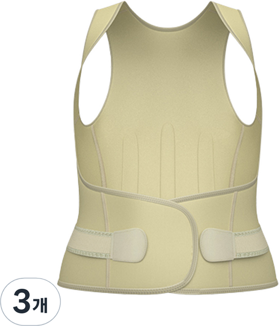 인포벨 쭉쭉핏 입는 테이핑, 3개, 베이지