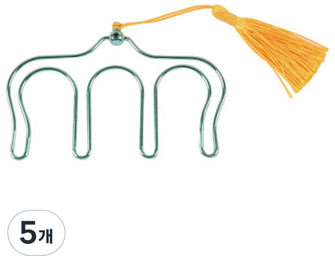 코네임 메탈 악보 고정 페이지 오프너 m자 클립 그린 4W186, 1개입, 5개