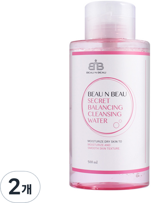 뷰앤뷰 시크릿 벨런싱 클렌징 워터, 500ml, 2개