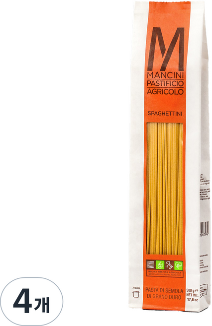 MANCINI 義大利麵, 500g, 4個
