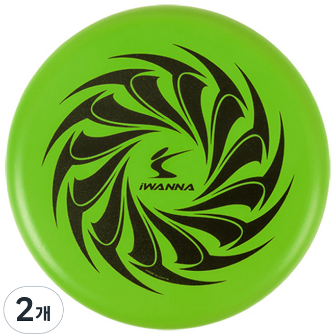 아이워너 소프트 플라잉 디스크, 그린, 2개