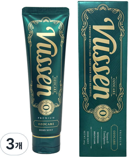 오스템파마 뷰센 O 구취케어 치약, 120g, 3개