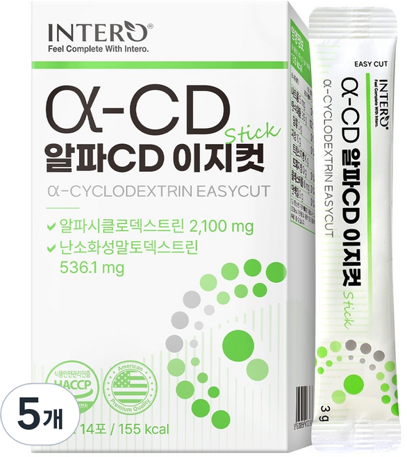 인테로 알파CD 이지컷, 5개, 14회분