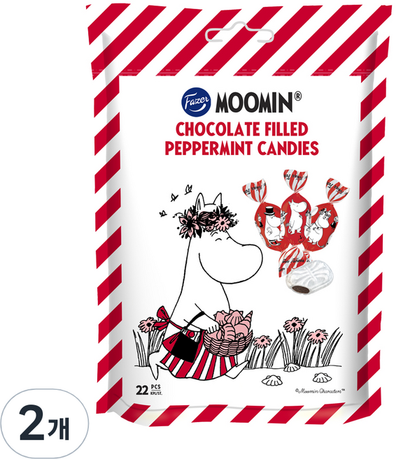 파제르 무민 페퍼민트 캔디, 120g, 2개