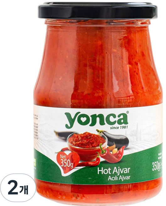 yonca 아이바르 소스 핫, 2개, 350g