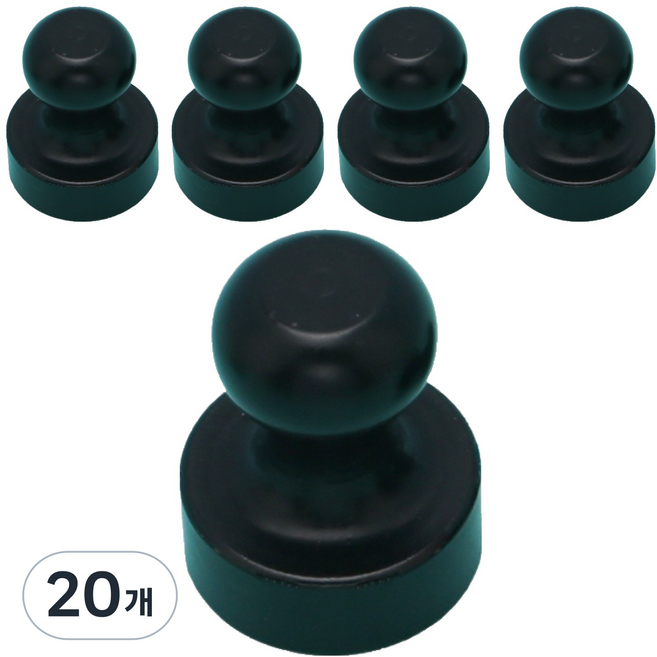 공감 story 자석후크 12mm, 무광 블랙, 20개