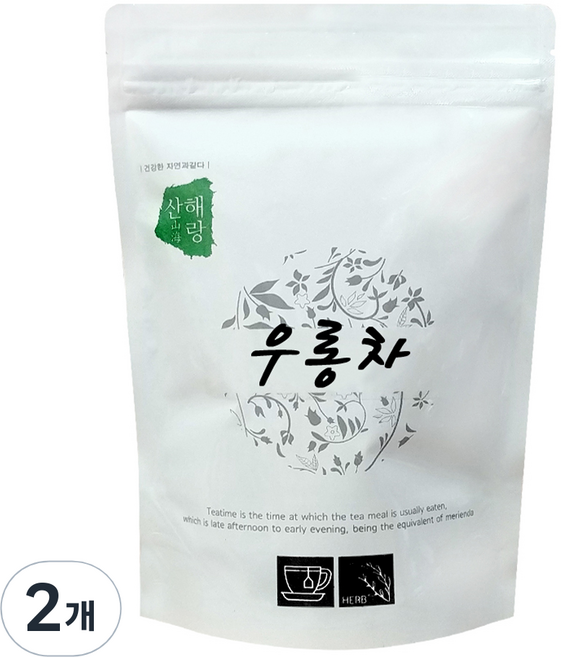 산해랑 중국 명차 우롱차, 70g, 1개입, 2개