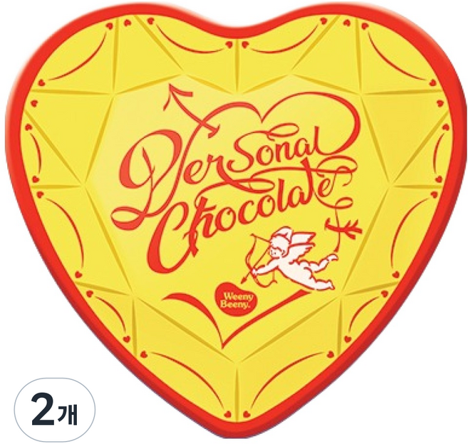 위니비니 퍼스널초콜릿틴 옐로, 74g, 2개
