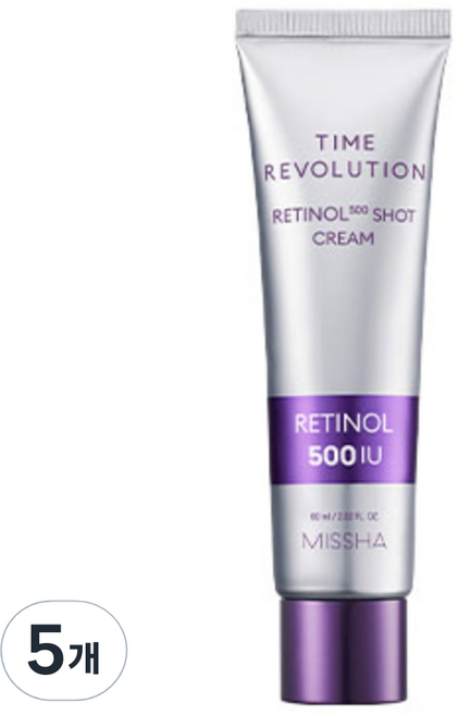 미샤 타임레볼루션 500샷 크림, 60ml, 5개