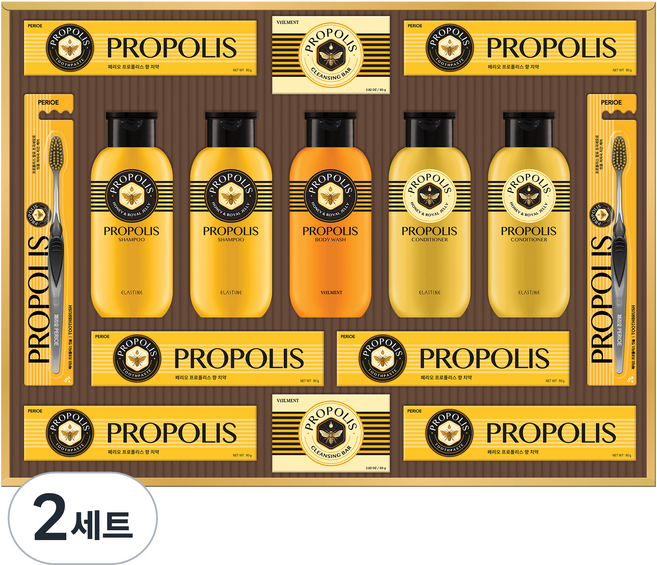 LG생활건강 선물세트 프로폴리스 A호 + 쇼핑백, 2세트