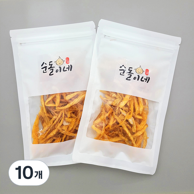 순돌이네 달콤 먹태칩, 10개, 60g