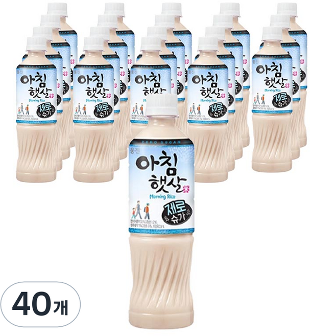 아침햇살 제로슈가, 500ml, 40개