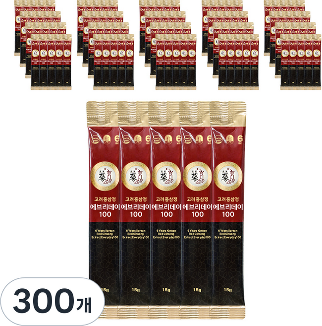 풍년보감 6년근 고려홍삼정 에브리데이100, 15g, 300개