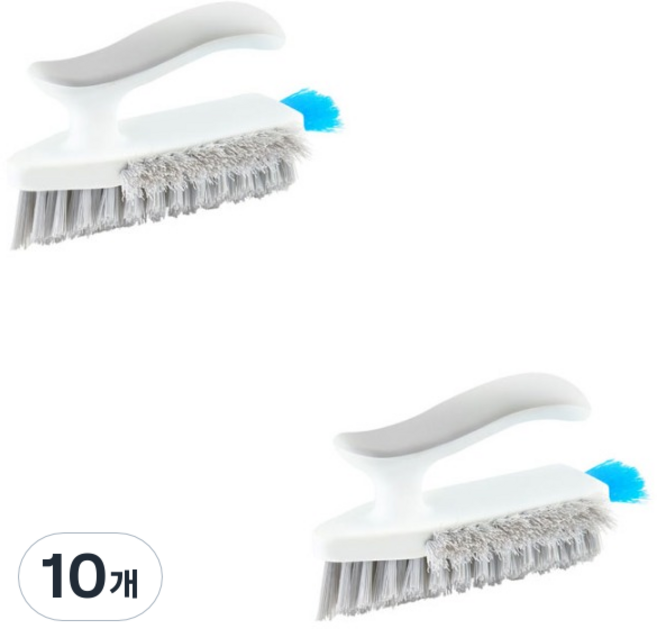 더자카 다용도 욕실 틈새 청소 브러쉬, 화이트, 10개