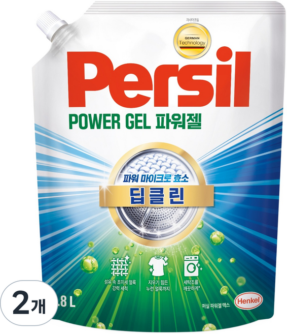 Persil 寶瀅 深層清潔 超細緻洗滌 強力洗衣凝膠 兩用液體洗衣精 補充包