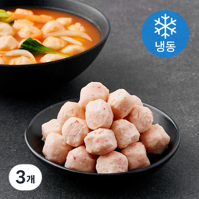 랜시푸드 태국산 새우 피쉬볼 (냉동), 500g, 3개